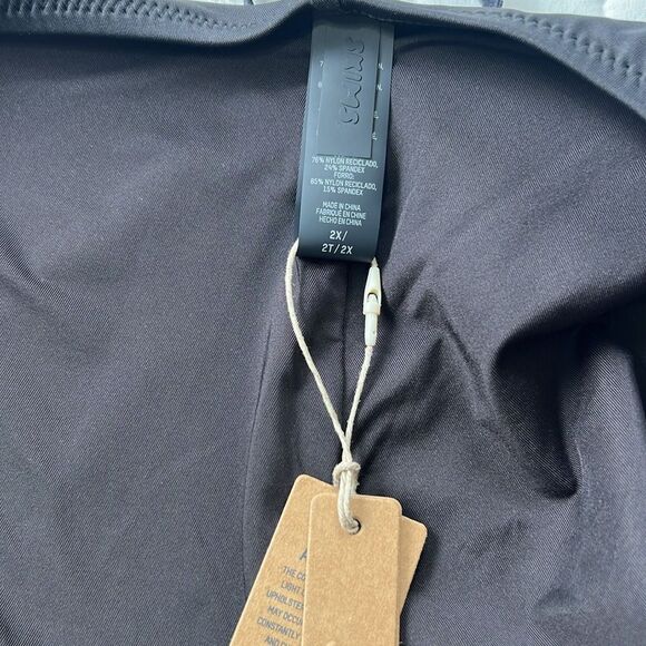 SKIMS STRAPLESS MONOKINI IN ONYX BLACK SIZE 2X NWT - Picture 8 of 10